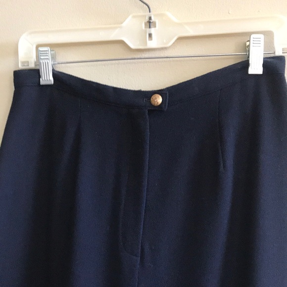 Lauren Ralph Lauren Navy Wool Pants - Picture 2 of 6